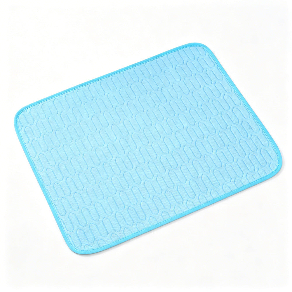 Pet Ice Silk Cooling Mat Summer Cooling Pad Dog Scratch-Resistant Cooling Mat